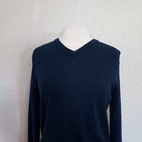 UNTUCKit Sweaters - UNTUCKit Blue Merino Wool Sweater Size Small